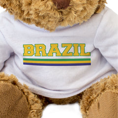 BRAZIL FLAG STRIPES - Teddy Bear - Cute Funny - Brazilian Souvenir Gift Present