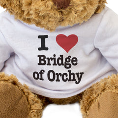 I LOVE BRIDGE OF ORCHY - Teddy Bear - Cute - Scotland Souvenir Gift Present
