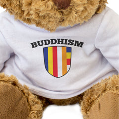 INTERNATIONAL BUDDHIST FLAG - Teddy Bear - Cute Cuddly - Buddhism Gift Present