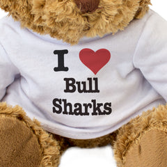I LOVE BULL SHARKS - Teddy Bear - Cute Cuddly Soft Adorable - Gift Present