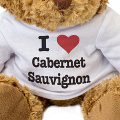 I LOVE CABERNET SAUVIGNON - Teddy Bear - Cute Cuddly Soft - Gift Present