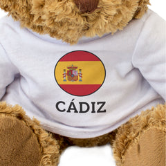 CÁDIZ (SPAIN FLAG ROUNDEL) - Teddy Bear - Cute Spanish Souvenir Gift Present
