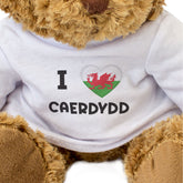 I Love Caerdydd (Wales Flag) - Teddy Bear