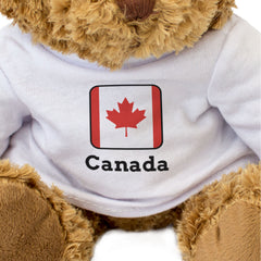 CANADA FLAG SQUARE - Teddy Bear - Cute Funny - Canadian Souvenir Gift Present