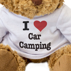 I LOVE CAR CAMPING - Teddy Bear - Cute Cuddly Soft - Funny Gift Present
