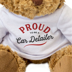 PROUD TO BE A CAR DETAILER - Teddy Bear - Cute Cuddly - Funny Gift Present
