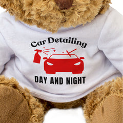 CAR DETAILING DAY AND NIGHT - Teddy Bear - Cute Cuddly Soft - Funny Gift Present