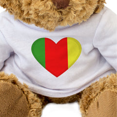 CARLOW COUNTY COLOURS HEART - Teddy Bear - Cute - Ireland Gift Present