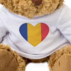 CHAD FLAG HEART - Teddy Bear - Cute Cuddly Soft Adorable - Gift Present