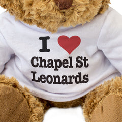 I LOVE CHAPEL ST LEONARDS - Teddy Bear - Cute - Funny Lincolnshire Gift Present