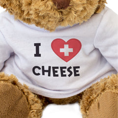 I LOVE CHEESE (SWITZERLAND FLAG) - Teddy Bear - Cute - Swiss Gift Present