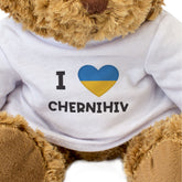 I Love Chernihiv (Ukraine Flag) - Teddy Bear