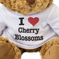 I LOVE CHERRY BLOSSOMS - Teddy Bear - Cute Cuddly Soft Adorable - Gift Present