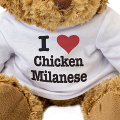I LOVE CHICKEN MILANESE - Teddy Bear - Cute Cuddly Soft Adorable - Gift Present