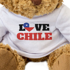 LOVE CHILE (FLAG HEART) - Teddy Bear - Cute Funny Soft - Chilean Gift Present