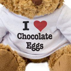 I LOVE CHOCOLATE EGGS - Teddy Bear - Cute Cuddly Soft Adorable - Gift Present