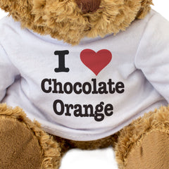 I LOVE CHOCOLATE ORANGE - Teddy Bear - Cute Cuddly Soft Adorable - Gift Present