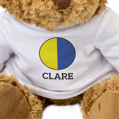 CLARE COUNTY COLOURS (ROUNDEL) - Teddy Bear - Cute - Ireland Gift Present