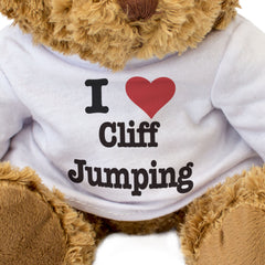 I LOVE CLIFF JUMPING - Teddy Bear - Cute Cuddly Soft - Gift Present