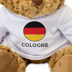 COLOGNE (GERMANY FLAG ROUNDEL) - Teddy Bear - Cute Funny German Gift Present