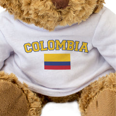 COLOMBIA + FLAG - Teddy Bear - Cute Funny Soft - Colombian Souvenir Gift Present