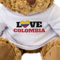 LOVE COLOMBIA (FLAG HEART) - Teddy Bear - Cute Soft - Colombian Gift Present