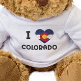 I Love Colorado Flag - Teddy Bear