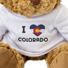I Love Colorado Flag - Teddy Bear