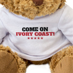 COME ON IVORY COAST! - Teddy Bear - Cute - Côte d'Ivoire Sports Fan Gift Present