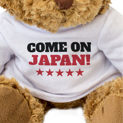 COME ON JAPAN! - Teddy Bear - Cute Funny - Japanese Sports Fan Gift Present