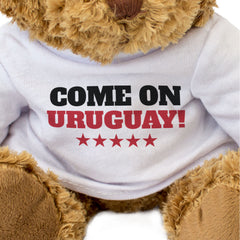 COME ON URUGUAY! - Teddy Bear - Cute Funny - Uruguayan Sports Fan Gift Present