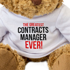 THE GREATEST CONTRACTS MANAGER EVER - Teddy Bear - Funny Gift Present - Image 3