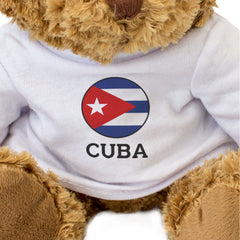 CUBA FLAG ROUNDEL - Teddy Bear - Cute Cuddly Soft - Cuban Gift Present