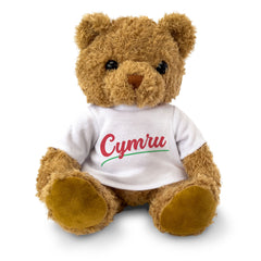 CYMRU (SCRIPT) - Teddy Bear - Cute Cuddly Soft Funny - Wales Gift Present