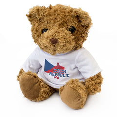 CZECH REPUBLIC FLAG (FOOTBALL) - Teddy Bear - Cute - Soccer Fan Gift Present