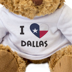 I Love Dallas (Texas Flag) - Teddy Bear