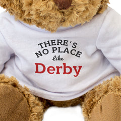 THERE'S NO PLACE LIKE DERBY - Teddy Bear - Cute Cuddly - Funny Gift Present