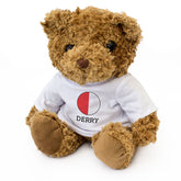 DERRY COUNTY COLOURS (ROUNDEL) - Teddy Bear - Cute - Ireland Gift Present