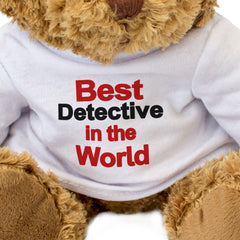 BEST DETECTIVE IN THE WORLD - Teddy Bear - Cute Cuddly Soft - Gift Present