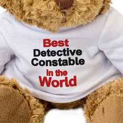 BEST DETECTIVE CONSTABLE IN THE WORLD - Teddy Bear - Cute Cuddly - Gift Present