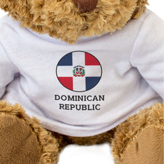 DOMINICAN REPUBLIC FLAG ROUNDEL - Teddy Bear - Cute Cuddly Soft - Gift Present