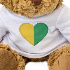 DONEGAL COUNTY COLOURS HEART - Teddy Bear - Cute - Ireland Gift Present