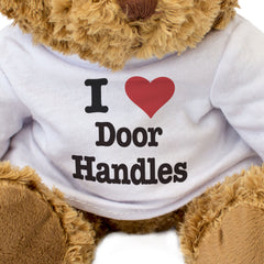 I LOVE DOOR HANDLES - Teddy Bear - Cute Cuddly Soft Adorable - Gift Present