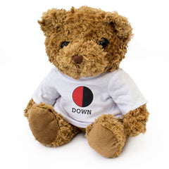 DOWN COUNTY COLOURS (ROUNDEL) - Teddy Bear - Cute - Ireland Gift Present