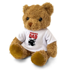 DRUMMER DAD - Teddy Bear - Cute Cuddly Soft - Funny Father's Day Gift Present