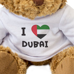 I LOVE DUBAI (UAE FLAG) - Teddy Bear - Cute Cuddly - Gift Present