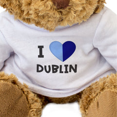 I LOVE DUBLIN (COUNTY COLOURS FLAG) - Teddy Bear - Cute - Ireland Gift Present