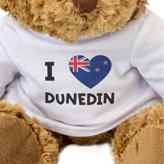 I Love Dunedin (New Zealand Flag) - Teddy Bear