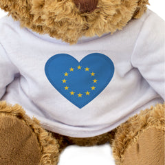 EU FLAG HEART - Teddy Bear - Cute Cuddly Soft - European Union Gift Present