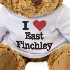 I LOVE EAST FINCHLEY - Teddy Bear - Cute Cuddly Soft Adorable - Gift Present